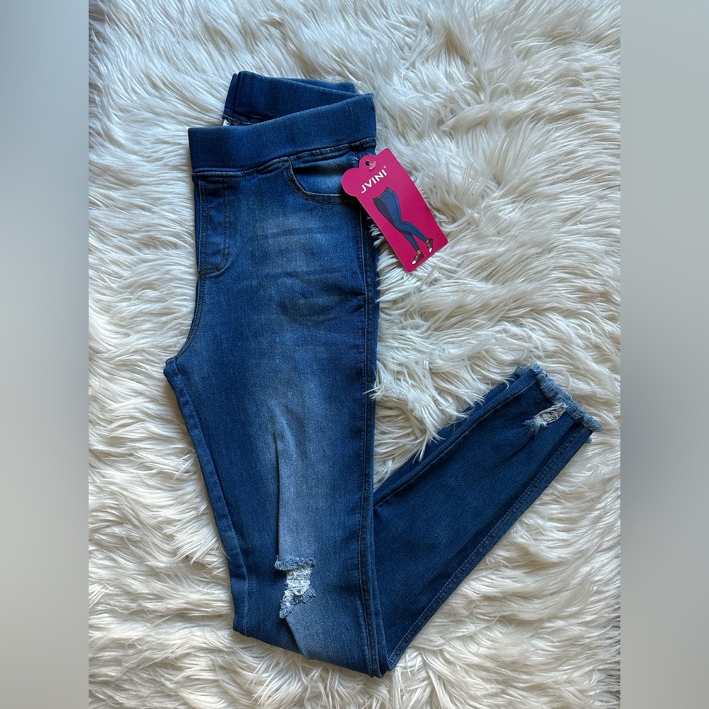 Mid rise super stretch jeggings